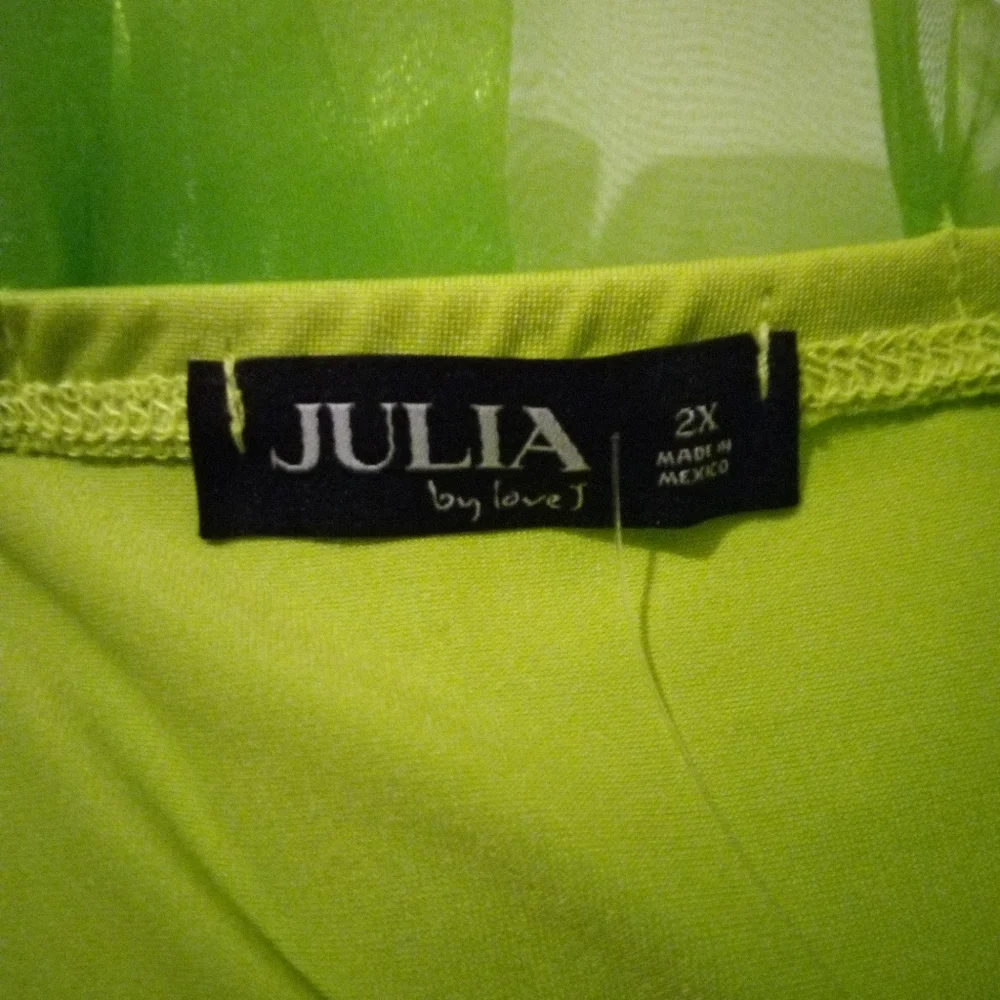 (Clearance)Julia by Love J Lime Green 💚 tube top - Picture 4 of 5